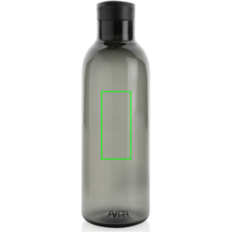 Avira Atik RCS recycelte PET-Flasche 1L schwarz bedrucken, Art.-Nr. P438.041
