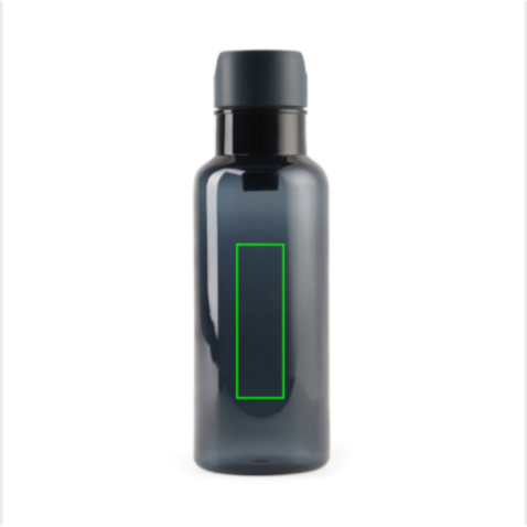 VINGA Balti 600ml Flasche aus RCS recyceltem PET navy blau bedrucken, Art.-Nr. V433015