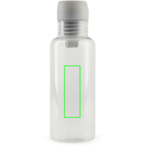 VINGA Balti 600ml Flasche aus RCS recyceltem PET transparent bedrucken, Art.-Nr. V433000