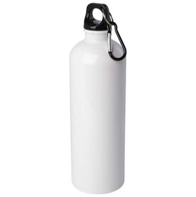 Oregon 750 ml RCS-zertifizierte, einwandige Trinkflasche aus Edelstahl mit Karabinerhaken, weiss bedrucken, Art.-Nr. 10086101