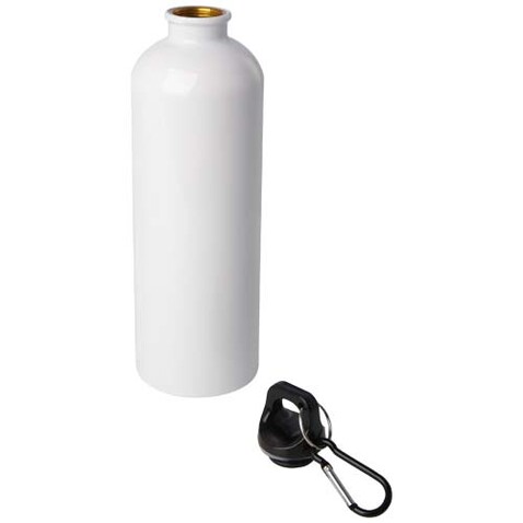 Oregon 750 ml RCS-zertifizierte, einwandige Trinkflasche aus Edelstahl mit Karabinerhaken, weiss bedrucken, Art.-Nr. 10086101