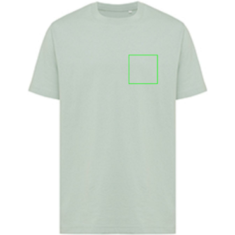 IQONIQ Kakadu relaxed T-Shirt aus recycelter Baumwolle Iceberg green bedrucken, Art.-Nr. T9103.023.XXXL