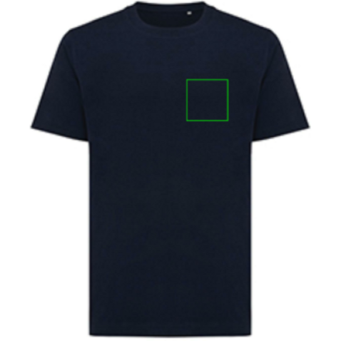IQONIQ Kakadu relaxed T-Shirt aus recycelter Baumwolle navy blau bedrucken, Art.-Nr. T9103.002.XXXL