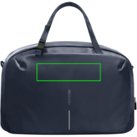 Urban wasserabweisende Wochenendtasche navy blau, grau bedrucken, Art.-Nr. P706.2925