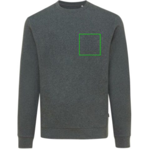 IQONIQ Denali ungefärbt. Rundhals-Sweater aus recycelter BW heather anthracite bedrucken, Art.-Nr. T9301.014.XL IQONIQ Denali ungefärbt. Rundhals-Sweater aus recycelter BW heather anthracite bedrucken, Art.-Nr. T9301.014.XL