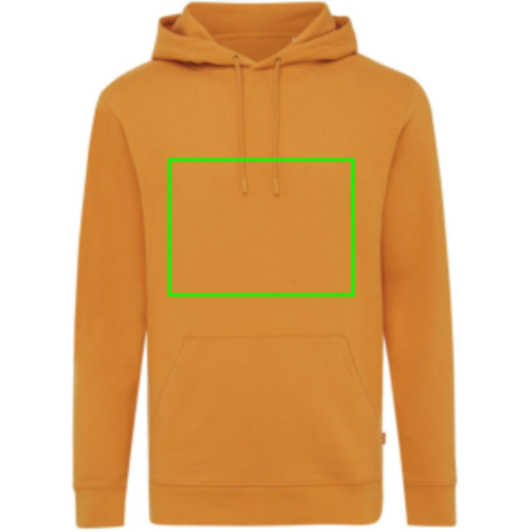 Iqoniq Jasper Hoodie aus recycelter Baumwolle sundial orange bedrucken, Art.-Nr. T9400.012.XXXL
