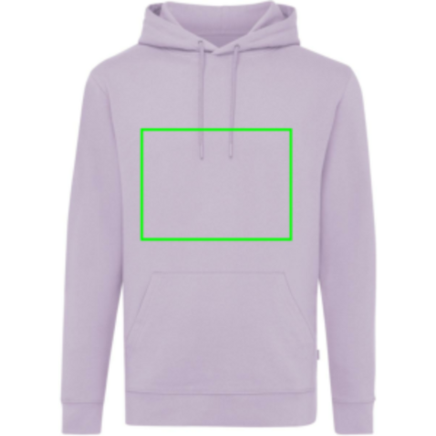 IQONIQ Jasper Hoodie aus recycelter Baumwolle lavender bedrucken, Art.-Nr. T9400.011.XL