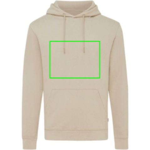 IQONIQ Jasper Hoodie aus recycelter Baumwolle desert bedrucken, Art.-Nr. T9400.006.XXXL
