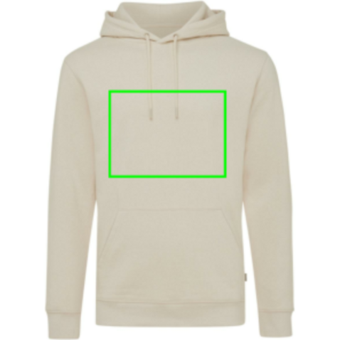 IQONIQ Torres ungefärbter Hoodie aus recycelter Baumwolle natural raw bedrucken, Art.-Nr. T9401.018.XXXL