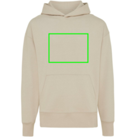 IQONIQ Yoho Relax-Hoodie aus recycelter Baumwolle desert bedrucken, Art.-Nr. T9402.006.XXL