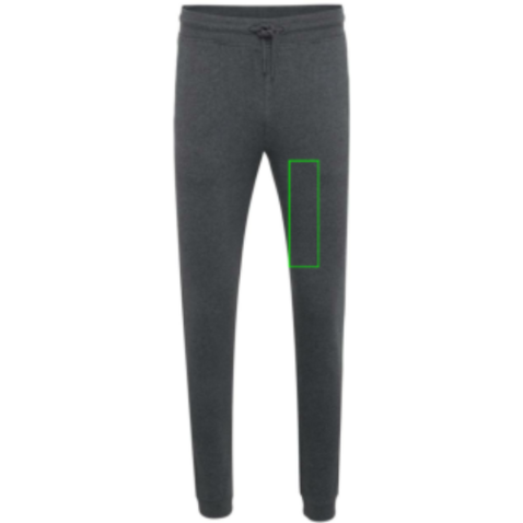 IQONIQ Cooper Jogger aus recycelter Baumwolle heather anthracite bedrucken, Art.-Nr. T9500.014.S