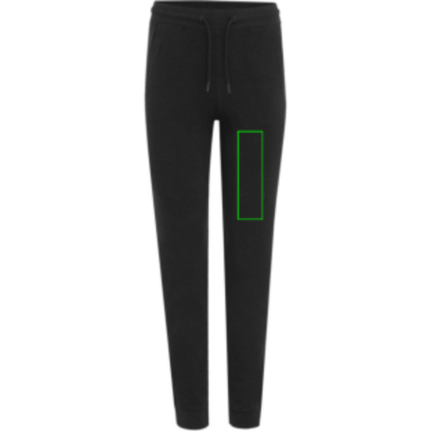 IQONIQ Cooper Jogger aus recycelter Baumwolle schwarz bedrucken, Art.-Nr. T9500.001.XXXL