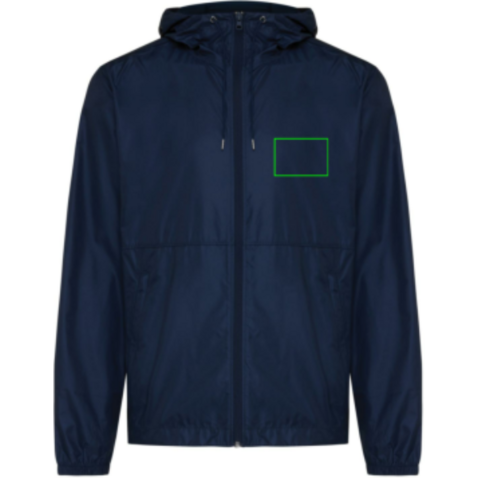 IQONIQ Logan Lightweight Jacke aus recyceltem Polyester navy blau bedrucken, Art.-Nr. T9701.002.S