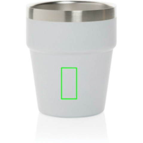 Clark Doppelwandige RCS Kaffeetasse 300ml weiß bedrucken, Art.-Nr. P437.213