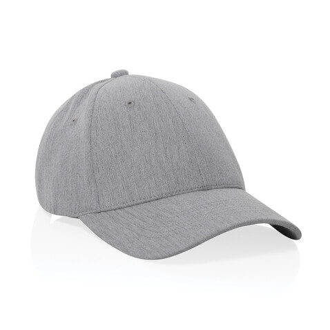Milo AWARE™ 6-Panel-Heather-Kappe grau bedrucken, Art.-Nr. P453.0902