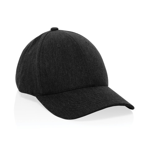 Milo AWARE™ 6-Panel-Heather-Kappe schwarz bedrucken, Art.-Nr. P453.0901