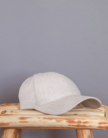 Milo AWARE™ 6-Panel-Heather-Kappe off white bedrucken, Art.-Nr. P453.0900