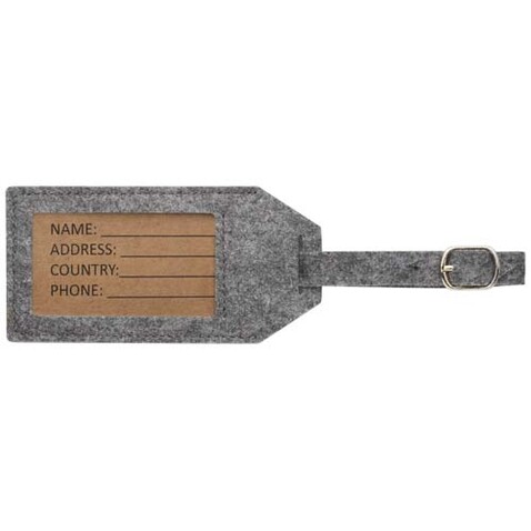 Tie Gepäckanhänger, grau bedrucken, Art.-Nr. 10459182