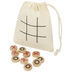Whorl Tic-Tac-Toe Spiel aus Holz, natur bedrucken, Art.-Nr. 10461106
