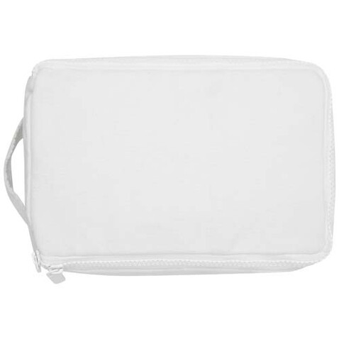 Pack 500 g/m² Aware™ Kulturbeutel aus Recyclingmaterial, weiss bedrucken, Art.-Nr. 12074601