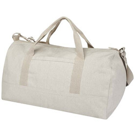 Porter 500 g/m² Aware™ recycelte Reisetasche 50 L, Oatmeal bedrucken, Art.-Nr. 12074707