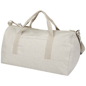 Porter 500 g/m² Aware™ recycelte Reisetasche 50 L, Oatmeal bedrucken, Art.-Nr. 12074707