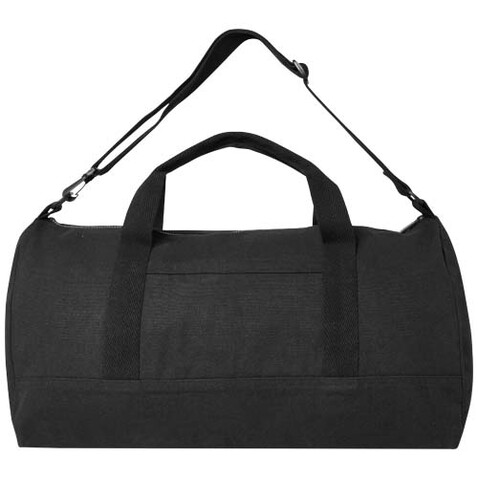 Porter 500 g/m² Aware™ recycelte Reisetasche 50 L, schwarz bedrucken, Art.-Nr. 12074790