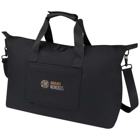 Turner 15,6&quot; GRS-recycelte Laptop-Reisetasche 36 L, schwarz bedrucken, Art.-Nr. 12075190