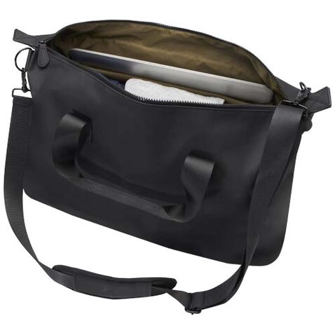 Turner 15,6&quot; GRS-recycelte Laptop-Reisetasche 36 L, schwarz bedrucken, Art.-Nr. 12075190