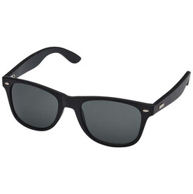 Arlo Bambus Sonnenbrille mit schwarzer Beschichtung, schwarz bedrucken, Art.-Nr. 12705490