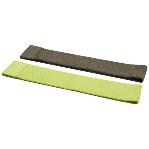 Grip 2-teiliges Widerstandsbandset, limone, waldgrün bedrucken, Art.-Nr. 12706563