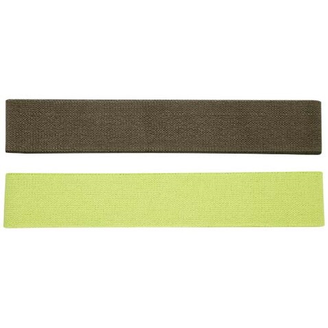 Grip 2-teiliges Widerstandsbandset, limone, waldgrün bedrucken, Art.-Nr. 12706563