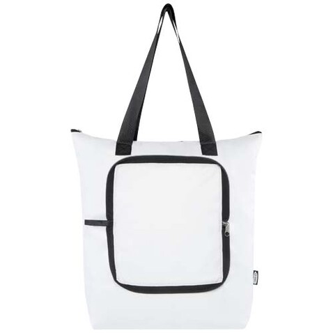 EcoFold faltbare RPET Kühltasche 15 L, weiss bedrucken, Art.-Nr. 13009201
