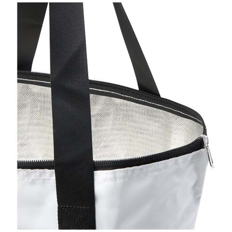 EcoFold faltbare RPET Kühltasche 15 L, weiss bedrucken, Art.-Nr. 13009201