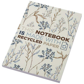 Novella Austen A5 Softcover Notizbuch aus Recyclingmaterial – 100 Blatt, elfenbeinweiß bedrucken, Art.-Nr. 21024802