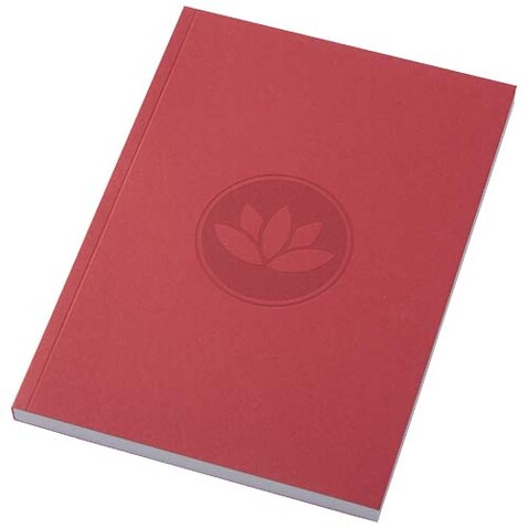 Novella Austen A5 Softcover Notizbuch aus Recyclingmaterial – 100 Blatt, rot bedrucken, Art.-Nr. 21024821