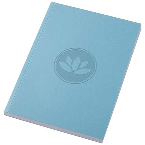 Novella Austen A5 Softcover Notizbuch aus Recyclingmaterial – 100 Blatt, blau bedrucken, Art.-Nr. 21024852 Novella Austen A5 Softcover Notizbuch aus Recyclingmaterial – 100 Blatt, blau bedrucken, Art.-Nr. 21024852