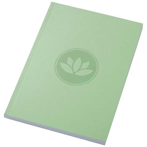 Novella Austen A5 Softcover Notizbuch aus Recyclingmaterial – 100 Blatt, grün bedrucken, Art.-Nr. 21024861