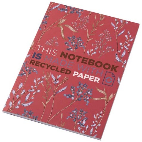 Novella Austen A5 Softcover Notizbuch aus Recyclingmaterial – 50 Blatt, rot bedrucken, Art.-Nr. 21024921 Novella Austen A5 Softcover Notizbuch aus Recyclingmaterial – 50 Blatt, rot bedrucken, Art.-Nr. 21024921