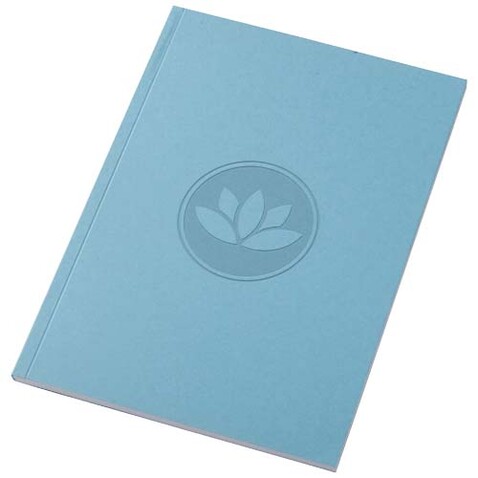 Novella Austen A5 Softcover Notizbuch aus Recyclingmaterial – 50 Blatt, blau bedrucken, Art.-Nr. 21024952
