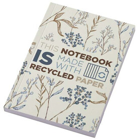Novella Austen A6 Softcover Notizbuch aus Recyclingmaterial – 100 Blatt, elfenbeinweiß bedrucken, Art.-Nr. 21026202