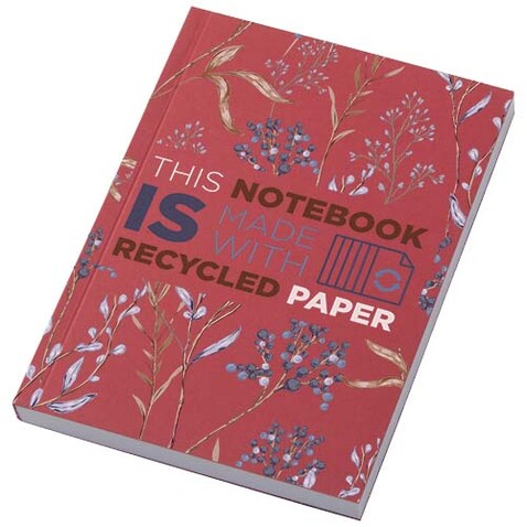 Novella Austen A6 Softcover Notizbuch aus Recyclingmaterial – 100 Blatt, rot bedrucken, Art.-Nr. 21026221 Novella Austen A6 Softcover Notizbuch aus Recyclingmaterial – 100 Blatt, rot bedrucken, Art.-Nr. 21026221