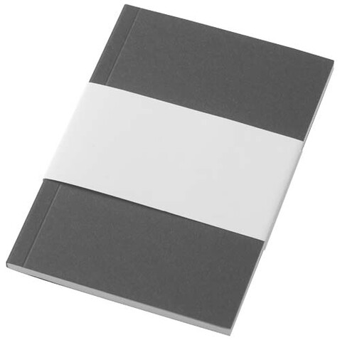 Novella Austen A6 Softcover Notizbuch aus Recyclingmaterial – 50 Blatt, kohle bedrucken, Art.-Nr. 21026390