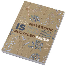 Novella Austen A6 Softcover Notizbuch aus recyceltem Kraftpapier – 100 Blatt, natur bedrucken, Art.-Nr. 21026606
