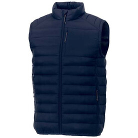 Pallas GRS recycelter wattierter Bodywarmer für Herren, navy bedrucken, Art.-Nr. 39437550