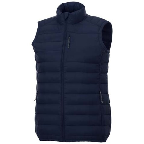 Pallas recycelter wattierter Bodywarmer für Damen, navy bedrucken, Art.-Nr. 39438550