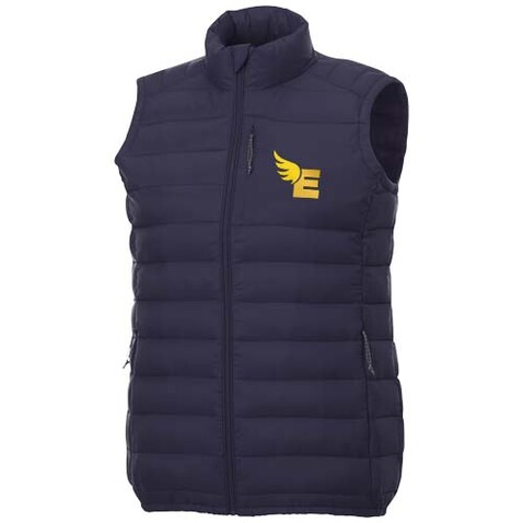 Pallas recycelter wattierter Bodywarmer für Damen, navy bedrucken, Art.-Nr. 39438550