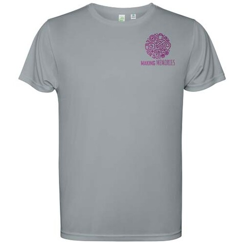 Estoril T-Shirt für Kinder, grau bedrucken, Art.-Nr. K0430C4D