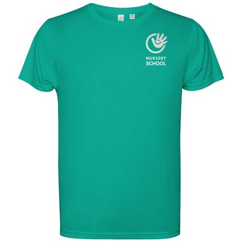 Estoril T-Shirt für Kinder, jade bedrucken, Art.-Nr. K0430D5D