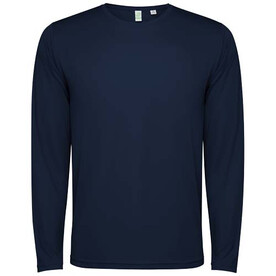 Estoril Langarm-Shirt für Kinder, Navy Blue bedrucken, Art.-Nr. K04321RD